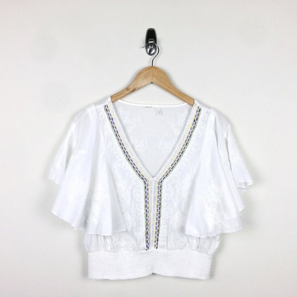 Anthropologie Floreat Aviana Embroidered Top - Picture 2 of 8